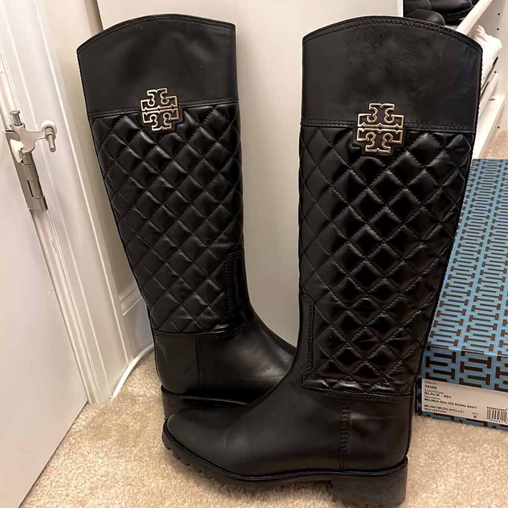 Tory Burch Melinda Quilted Riding Boot